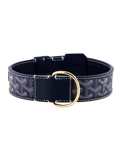 goyard pet collar price|blue goyardine dog collar.